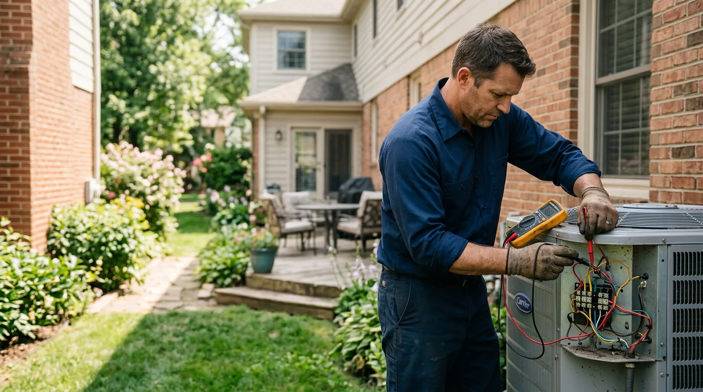 HVAC technician working near Loomis, NE